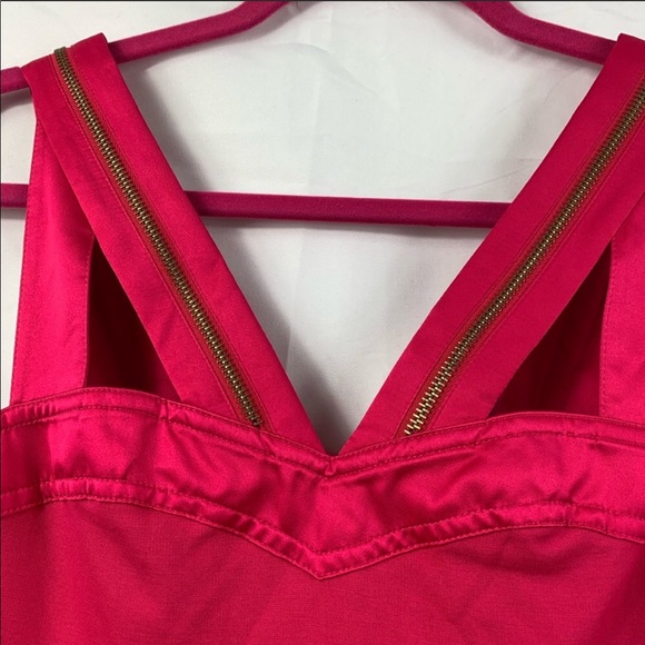 Ted Baker ‘Just For You’ Fuchsia Bodycon Mini Dress 🌺 Sz0 - Picture 3 of 8